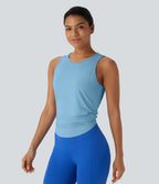 Tie Back Cool Touch Running Tank Top-UPF50+