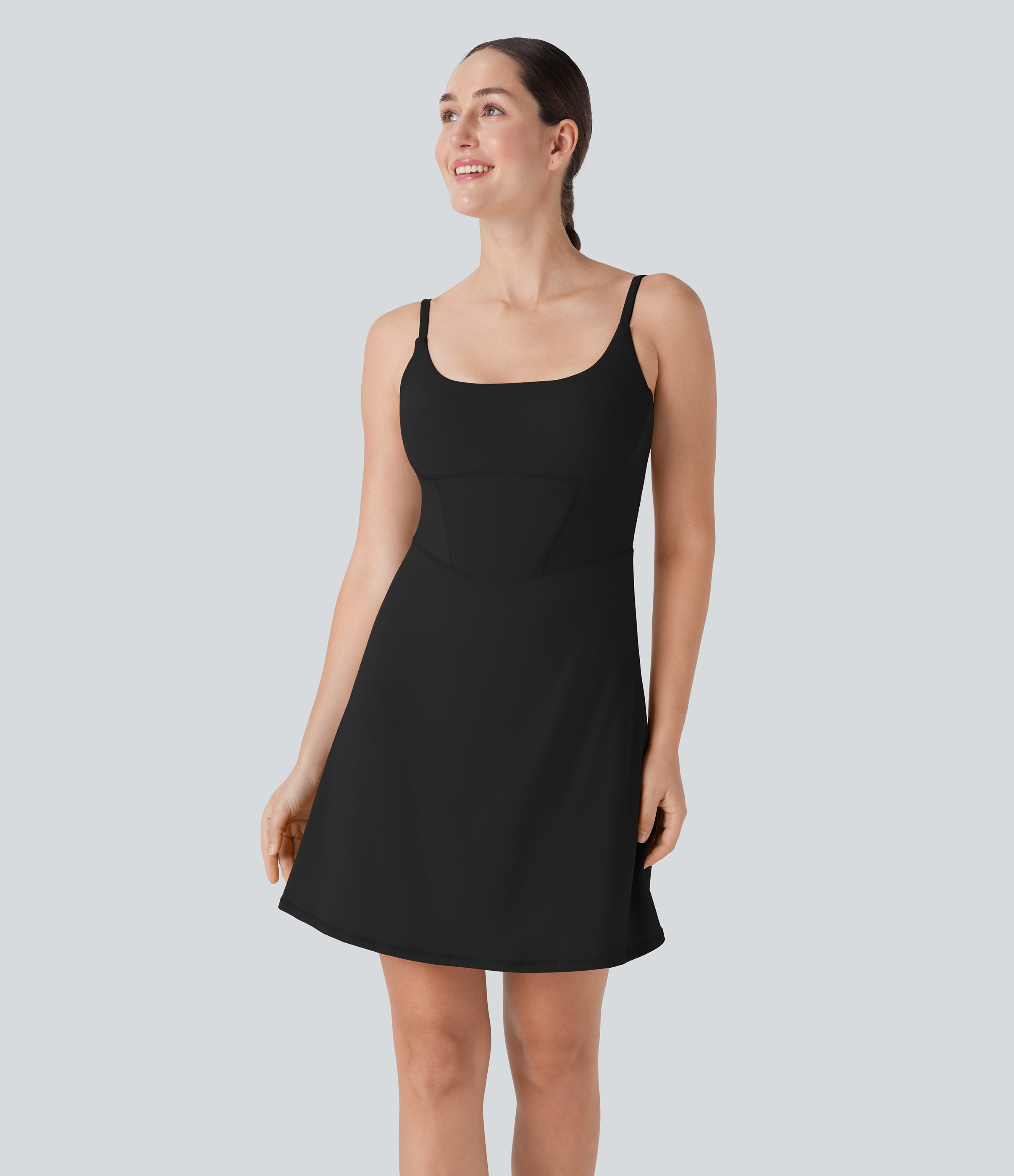 SoftlyZeroTM Plush Corset 2-in-1 Mini Casual Dress with Pocket-Longer Length