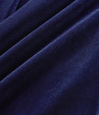 High Waisted Drawstring Wide Leg Velvet Casual Pants with Pockets