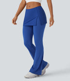 Mid Rise 2-in-1 Cool Touch Yoga Bootcut Pants