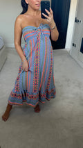 Francisca Aztec Bardot Maxi Dress