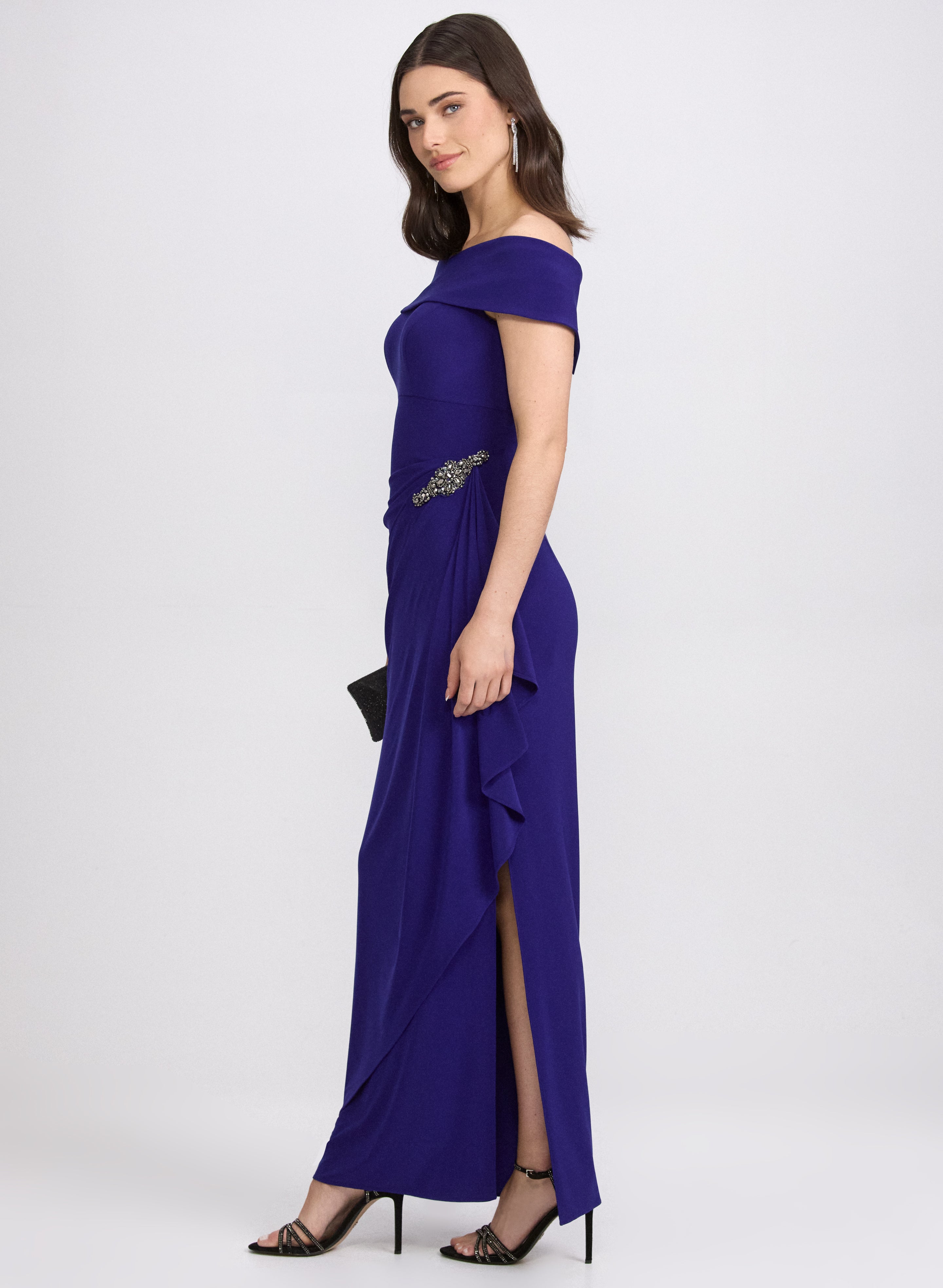 Off-The-Shoulder Fitted Dress