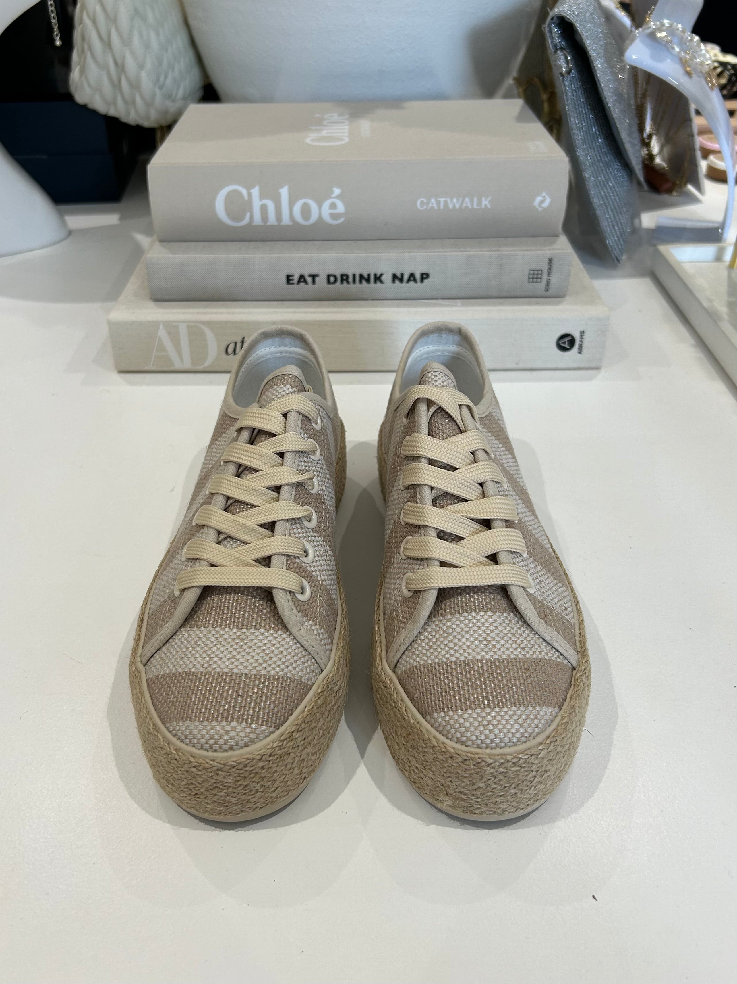Stripe Espadrille Trainers