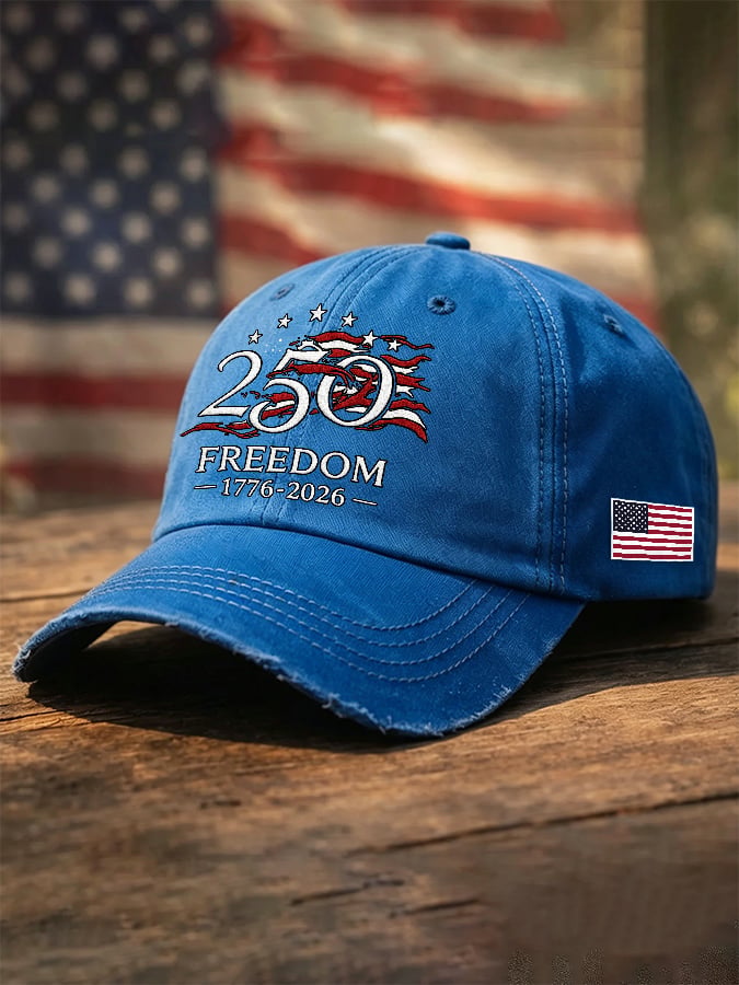 Unisex USA 1776-2026 250 Years Freedom Printed Hat