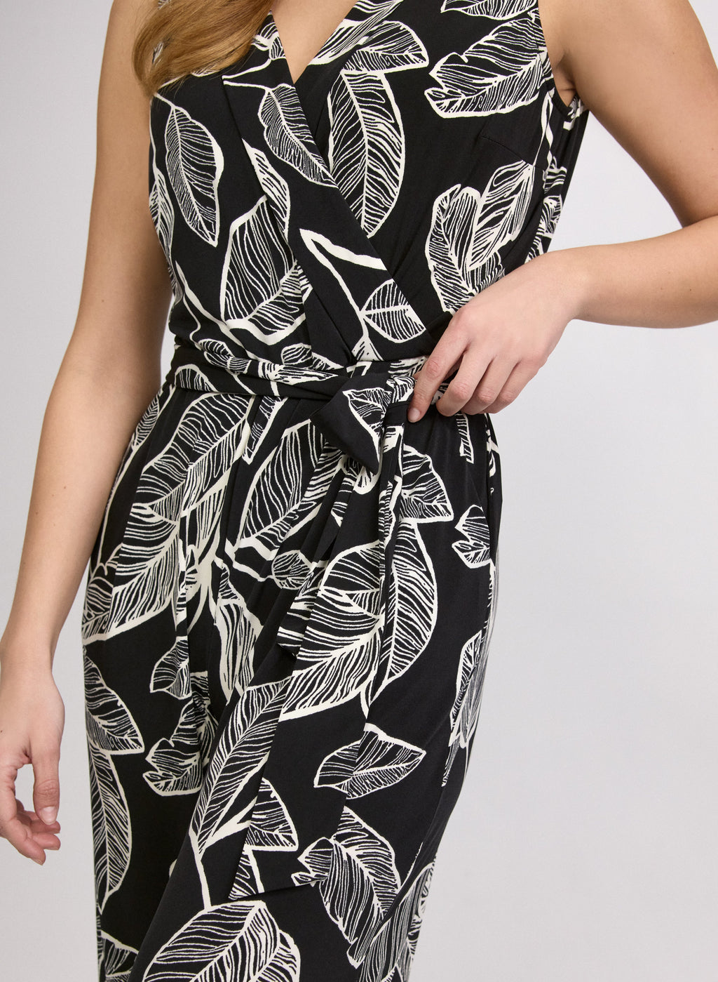 Leaf Print Jumpsuit
