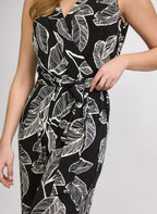 Leaf Print Jumpsuit
