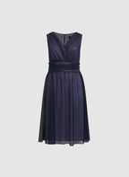 Mesh Fit and Flare Dress