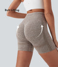 Seamless Flow High Waisted Scrunch Butt Lifting Yoga Biker Shorts 5''