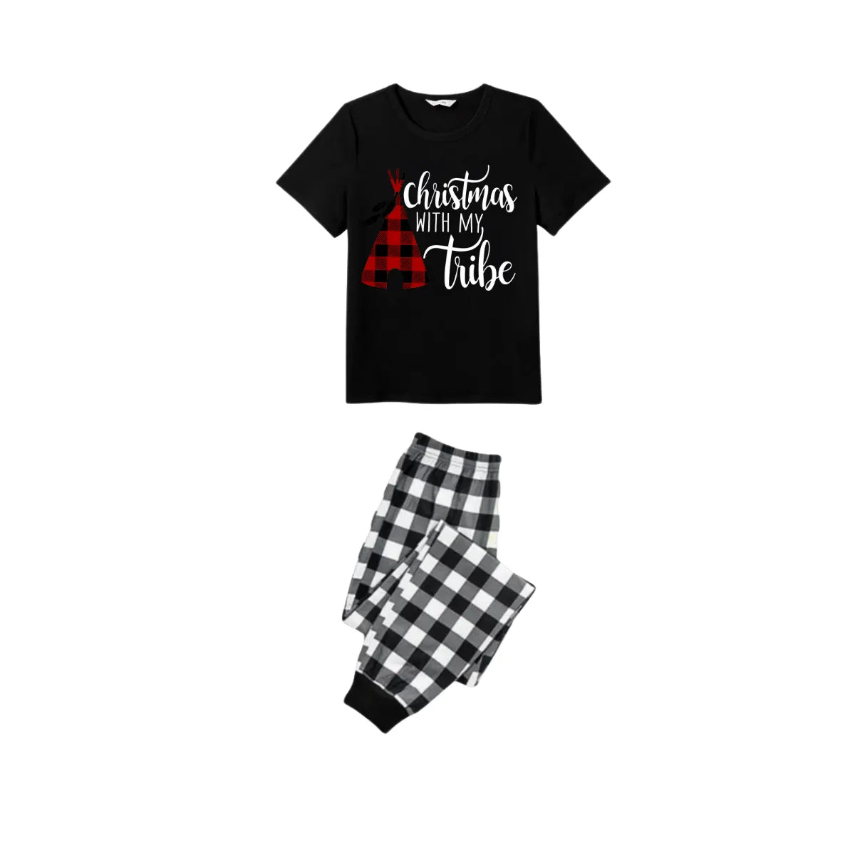 Christmas With My Tribe Couple Christmas Pajamas Set