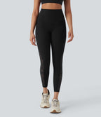UltraSculptTM SoCinched High Waisted Tummy Control Contrast Lace Shaping Training Leggings with Pockets