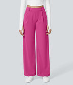 2026🔥 FlexTM High Waisted Pocket Straight Leg Work Pants