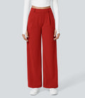 2026🔥 FlexTM High Waisted Pocket Straight Leg Work Pants