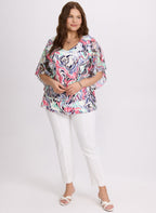Abstract Mesh Blouse