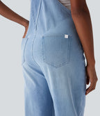 FlexTM Denim Casual Overalls with Pockets