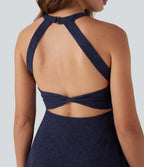 Lace 2-in-1 Mini Dance Active Dress with Pockets-Easy Peezy