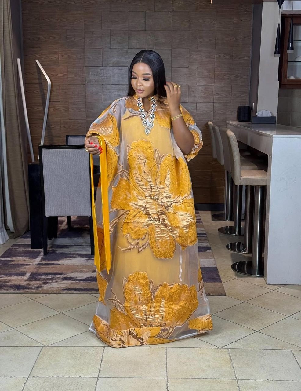 Luxury 3 Piece Brocade Kaftan Set