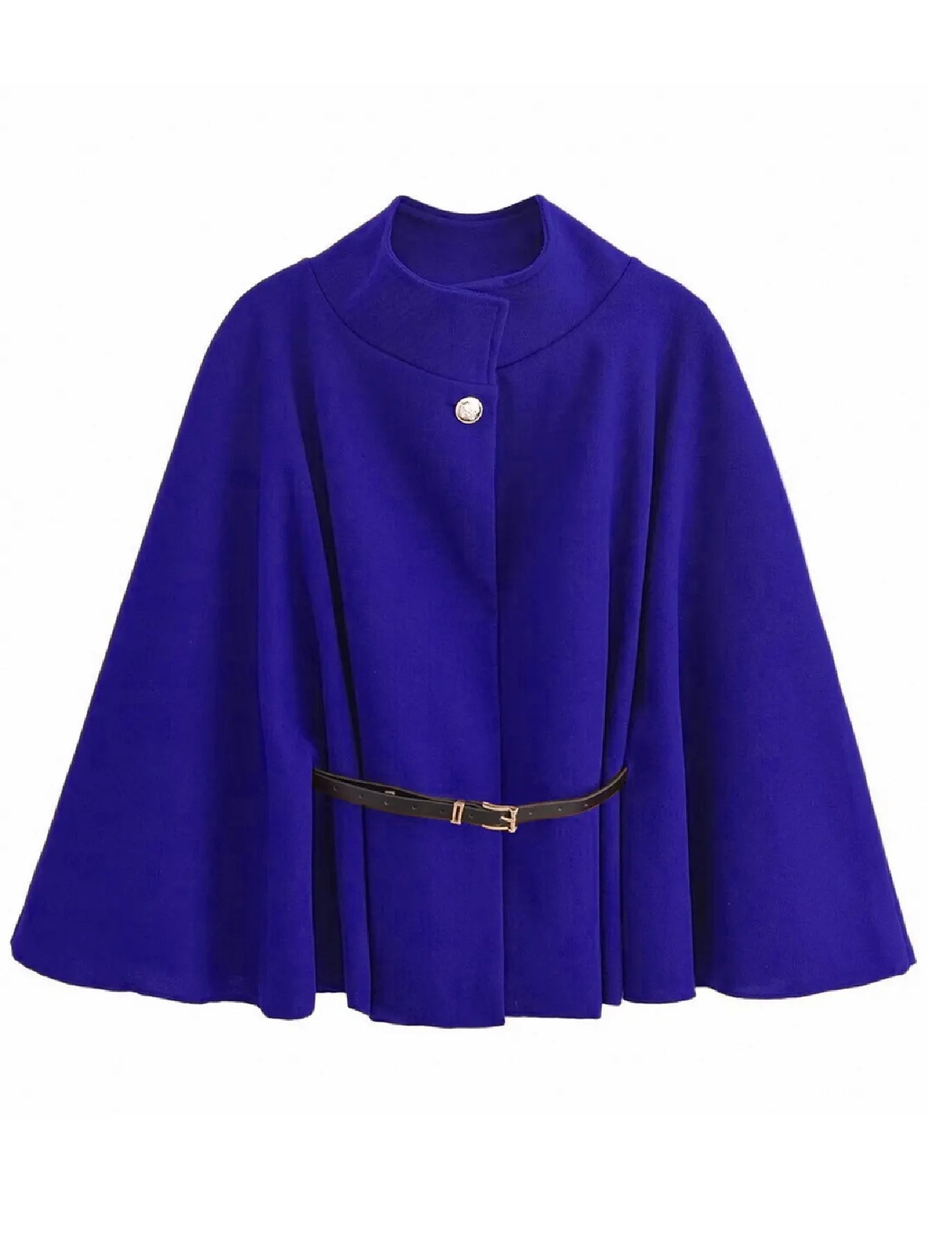 🔥SALE 60% OFF🔥 Women's Winter Fashion Casual Solid Color Waist Strap Cloak Jacket