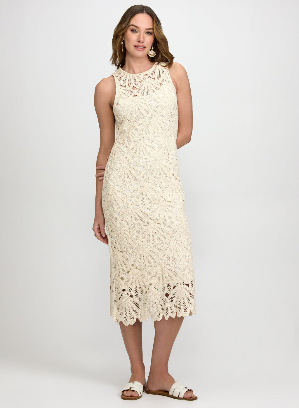 Fitted Crochet Dress