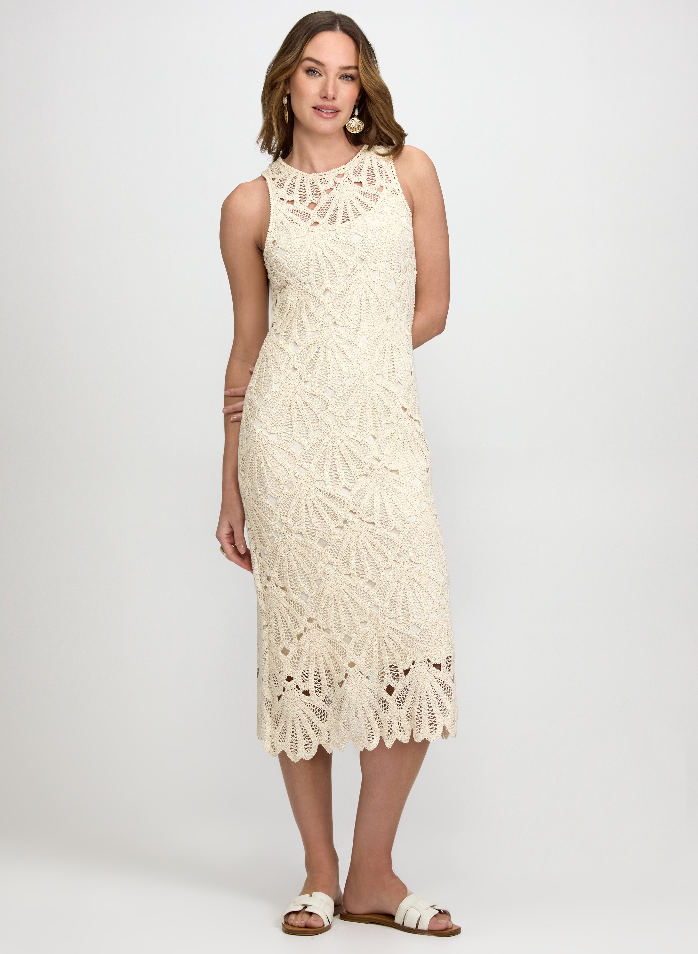 Fitted Crochet Dress