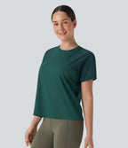 Cut Out Short Sleeve Running Sports Top