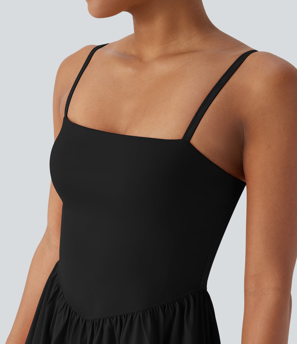 BreezefulTM 2-in-1 Quick Dry Mini Yoga Active Dress with Pockets-Easy Peezy Edition
