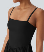 BreezefulTM 2-in-1 Quick Dry Mini Yoga Active Dress with Pockets-Easy Peezy Edition