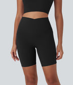 UltraSculptTM Cool Quick Dry SoCinched High Waisted Tummy Control Shaping Yoga Biker Shorts 7'' with Pockets-UPF50+