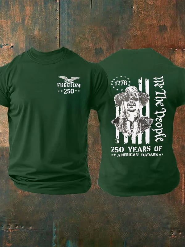 Men's 250 YEARS OF AMERICAN BADASS Print T-Shirt