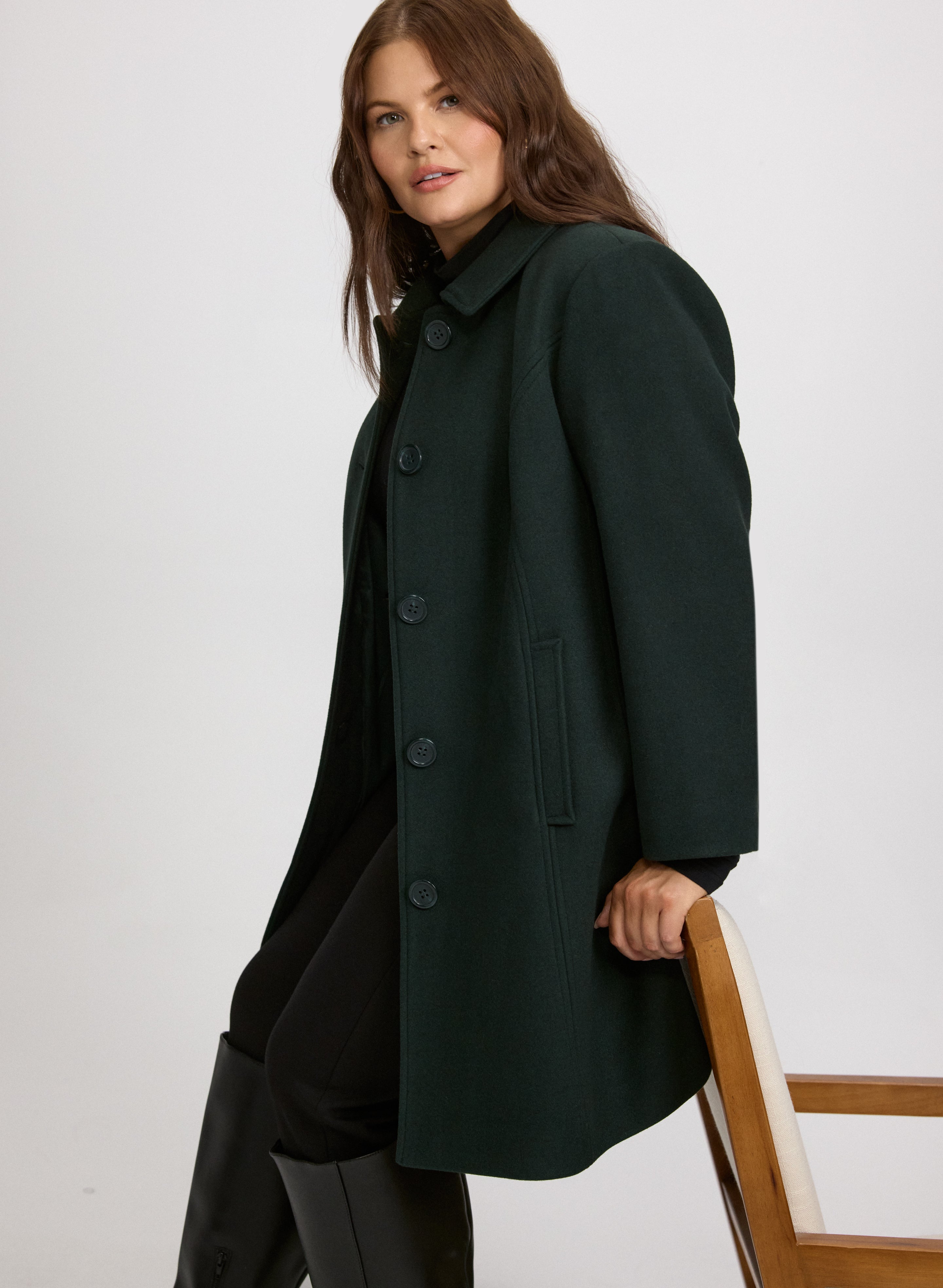 Wool-Blend Coat