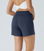 2026🔥UK Super High Waisted Back Pocket & Side Hidden Pocket 2-in-1 Yoga Shorts