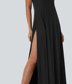 U Neck Flowy Maxi Casual Tank Dress