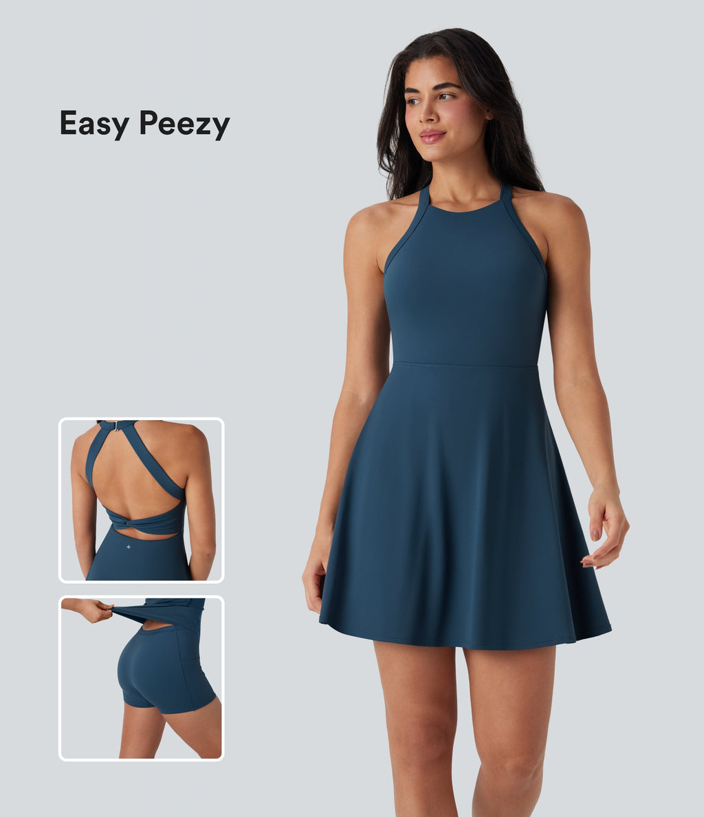 SoftlyZeroTM Airy Cool Touch Dance Active Dress-Easy Peezy