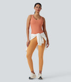 SoftlyZeroTM Plush Padded V Neck Running Tank Top-D/DD/DDD/F Cups