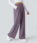 2026🔥 FlexTM High Waisted Pocket Straight Leg Work Pants