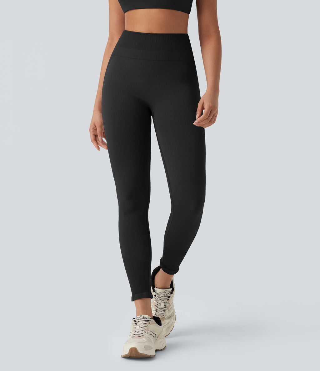 Seamless Flow High Waisted 7/8 Workout Leggings