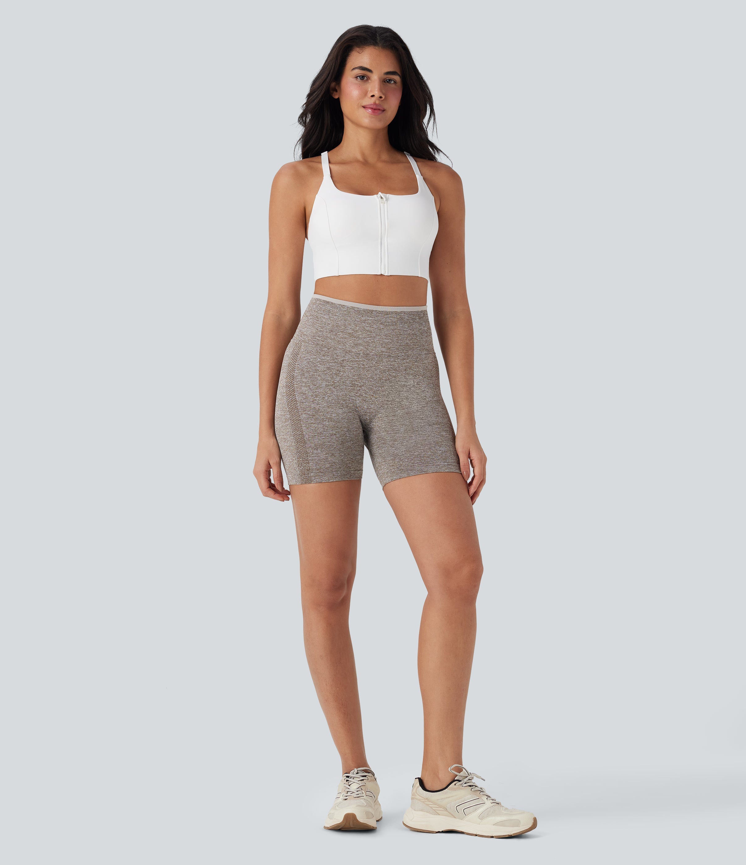 Seamless Flow High Waisted Scrunch Butt Lifting Yoga Biker Shorts 5''