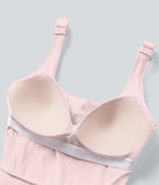 SoftlyZeroTM Plush Push-Up Molded Cups 2-in-1 Yoga Active Dress with Pockets-Easy Peezy