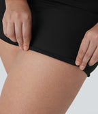 Plus Size UltraSculptTM SoCinched High Waisted Tummy Control Training Biker Shorts 3'' with Pockets
