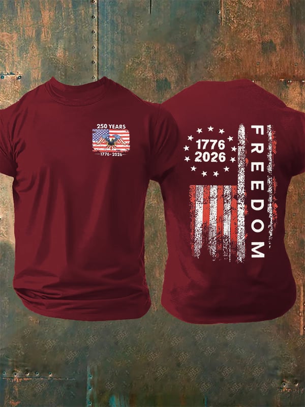 Men's  Freedom  Print T-Shirt