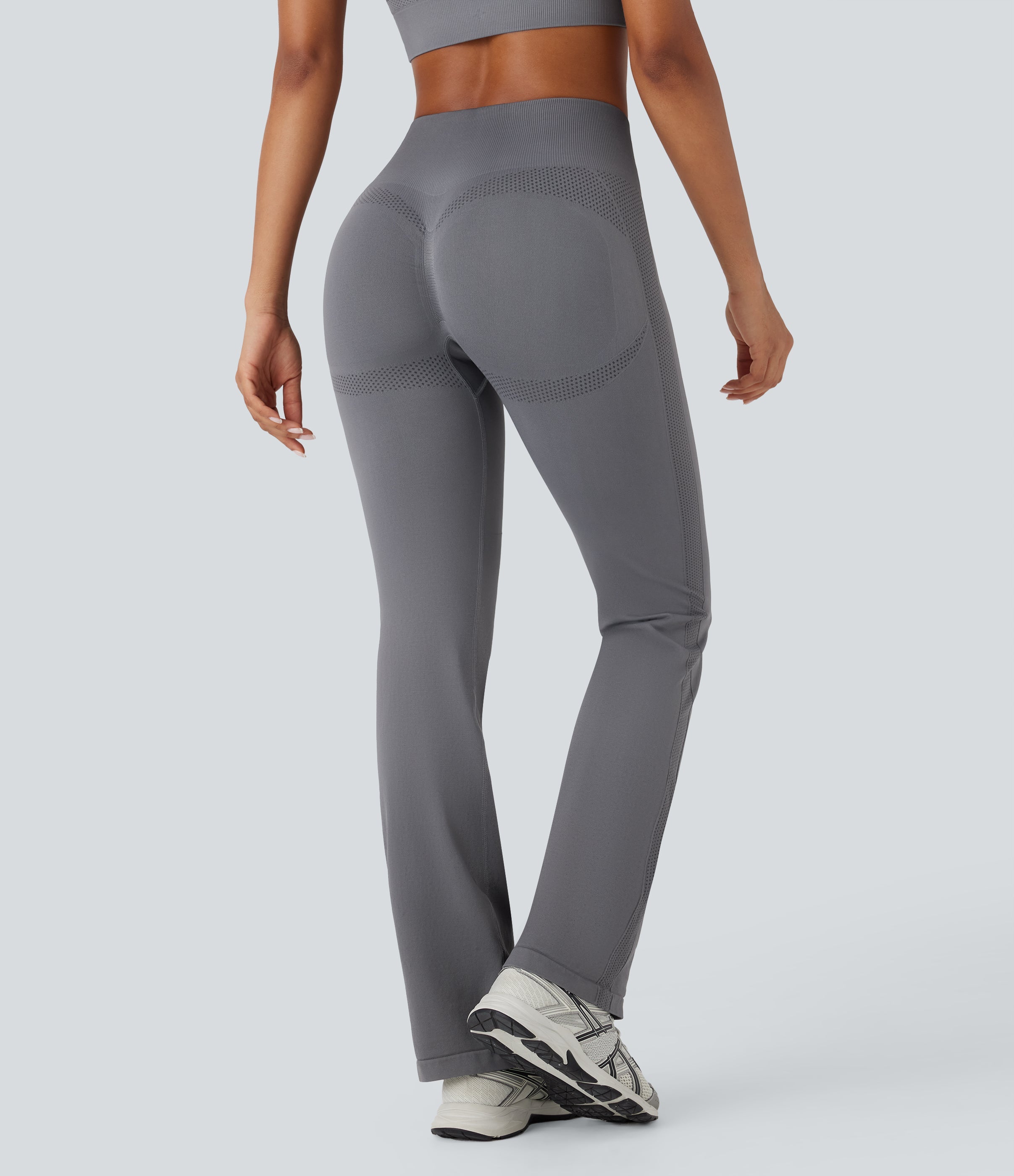 Seamless Flow High Waisted Tummy Control Butt Lifting Flare Yoga Leggings