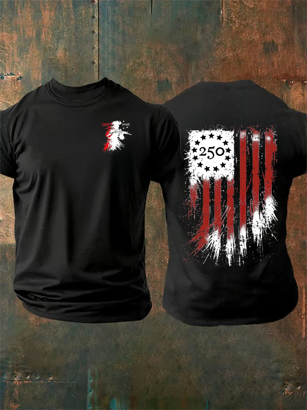 Men's 250 YEARS Round-neck Printed T-Shirt