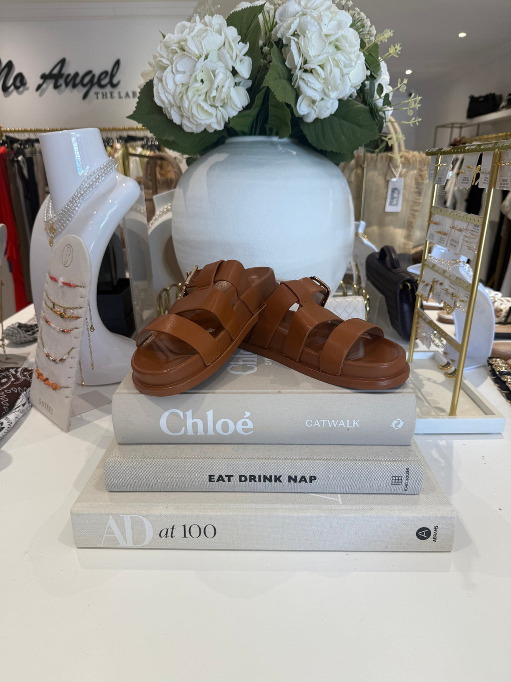 Triple Strap Gold Buckle Sandal (3 Colours)