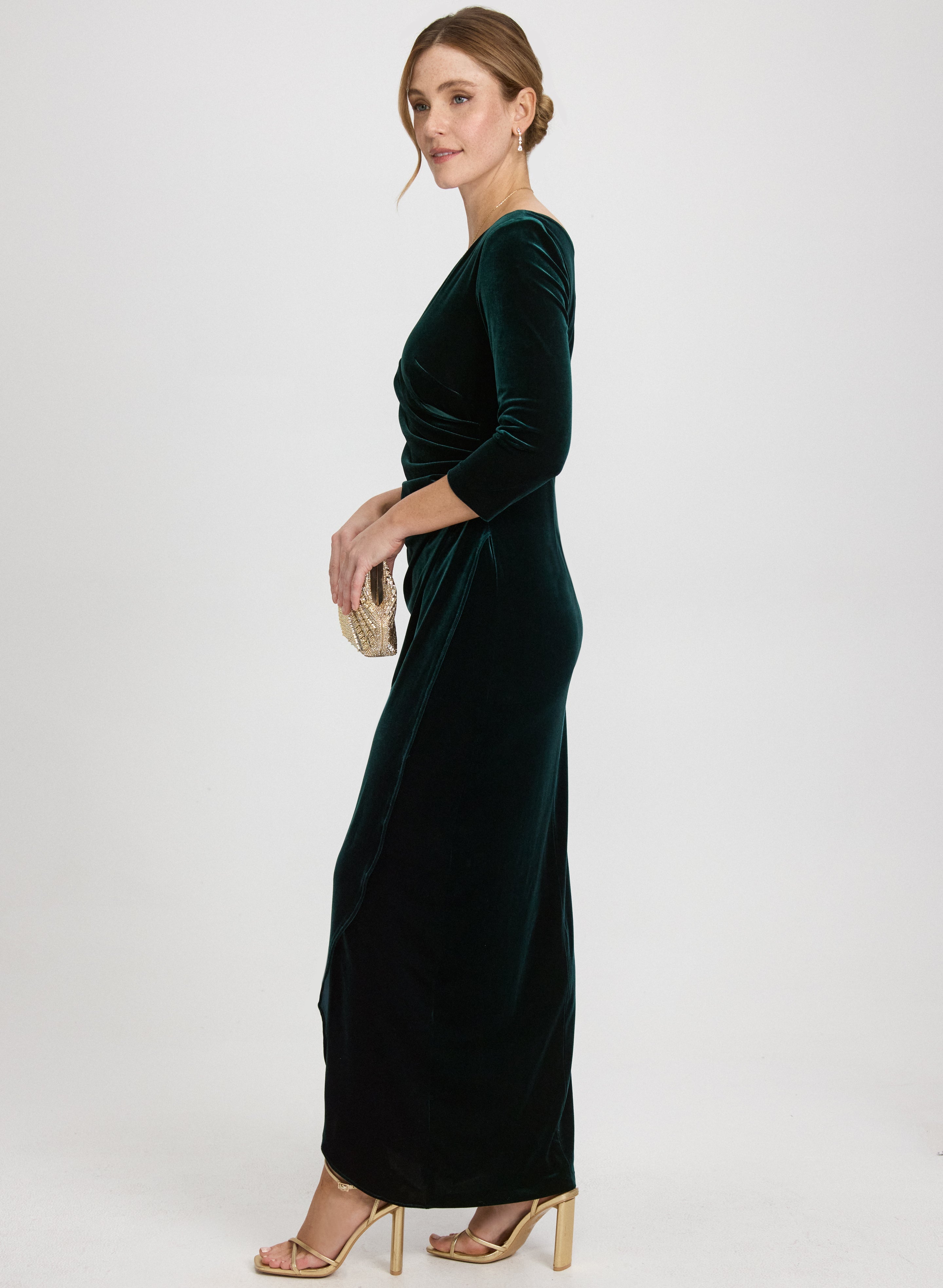 Velvet Overlay Dress