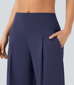 SoftlyZeroTM QuickDry SoCinched High Waisted Tummy Control Yoga Straight Leg Pants with Pockets