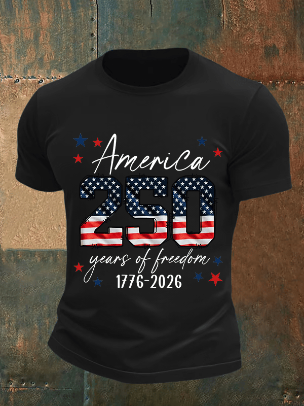 Men's U.S. 250th Anniversary Edition Crew Neck Short-Sleeve T-Shirt