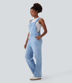 FlexTM Denim Casual Overalls with Pockets