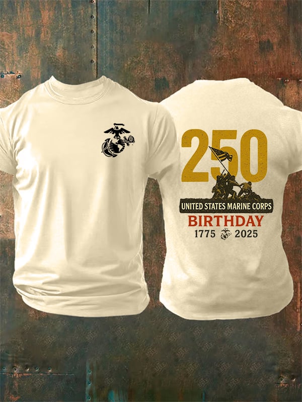 Men's  UNITED STATES MARINE CORPS BIRTHDAY Print T-Shirt