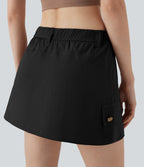 Water Repellent Mid Rise 2-in-1 Mini Hiking Skirt with Pockets