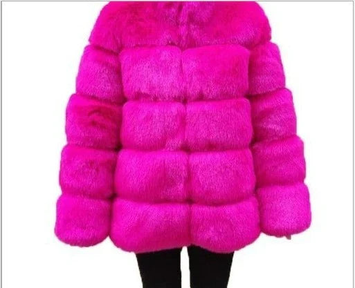 Manteau Glamour En Fourrure