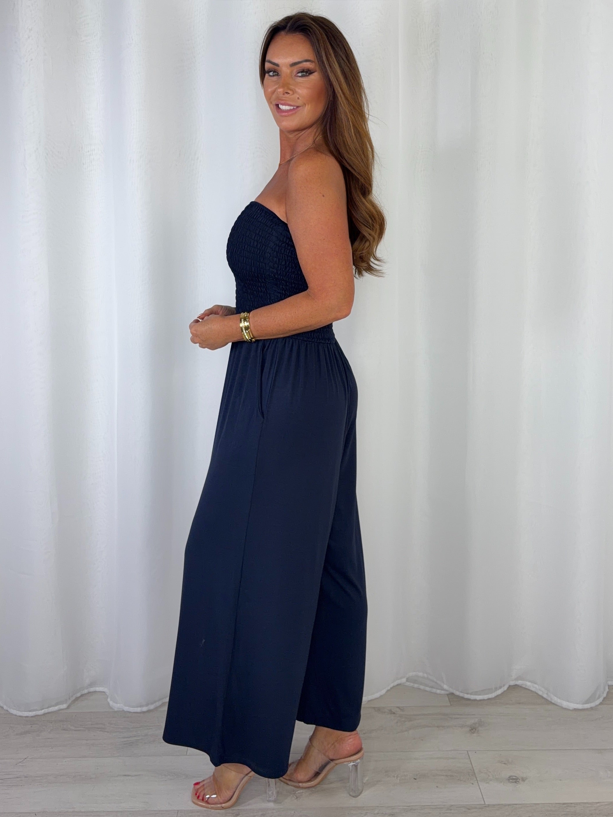 Smocked Bandeau Jumpsuit (6 Colours)
